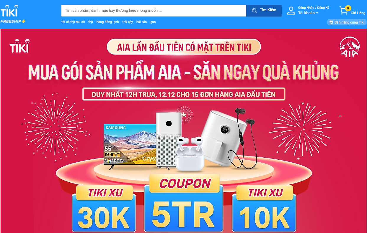 AIA Việt Nam ra mắt sản phẩm bảo hiểm đầu tiên trên nền tảng TiKi